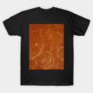 Orange swirl pattern T-Shirt